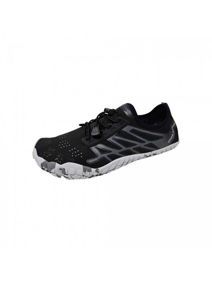 Rock Spring sportlicher Schnürer Barfußschuh in Schwarz günstig kaufen