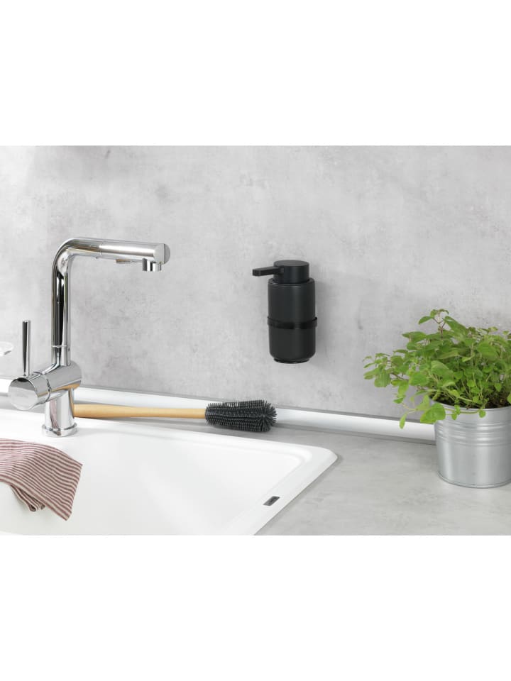 Wenko Wand Seifenspender Woya, Schwarz, Wand Seifenspender Mod. Woya, Schwarz in Schwarz günstig kaufen onesize