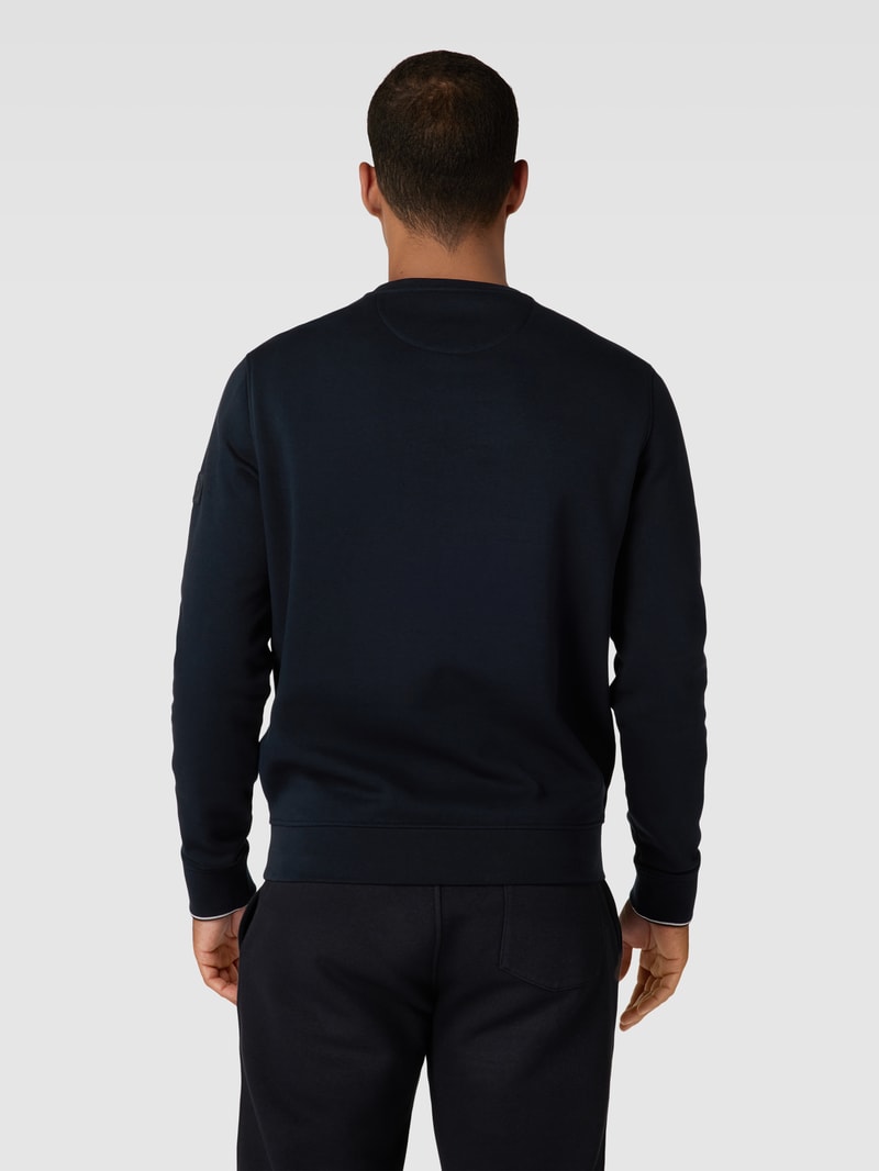 Sweatshirt mit Rundhalsausschnitt in marineblau