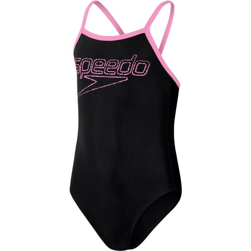 SPEEDO Logo Thinstrap Muscleback Badeanzug Mädchen