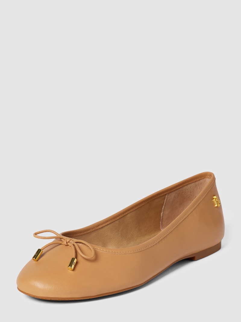 Ballerinas aus Leder Modell 'JAYNA' in camel