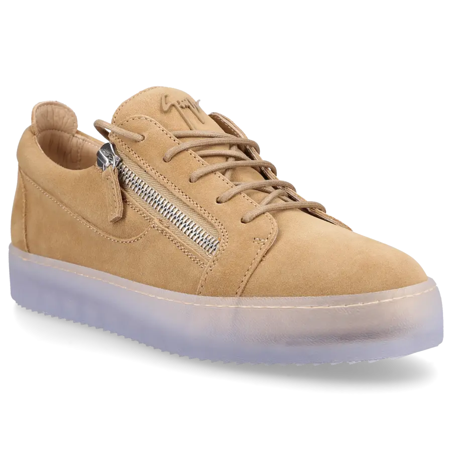 Giuseppe Zanotti - Sneaker low FRANKIE Veloursleder - beige