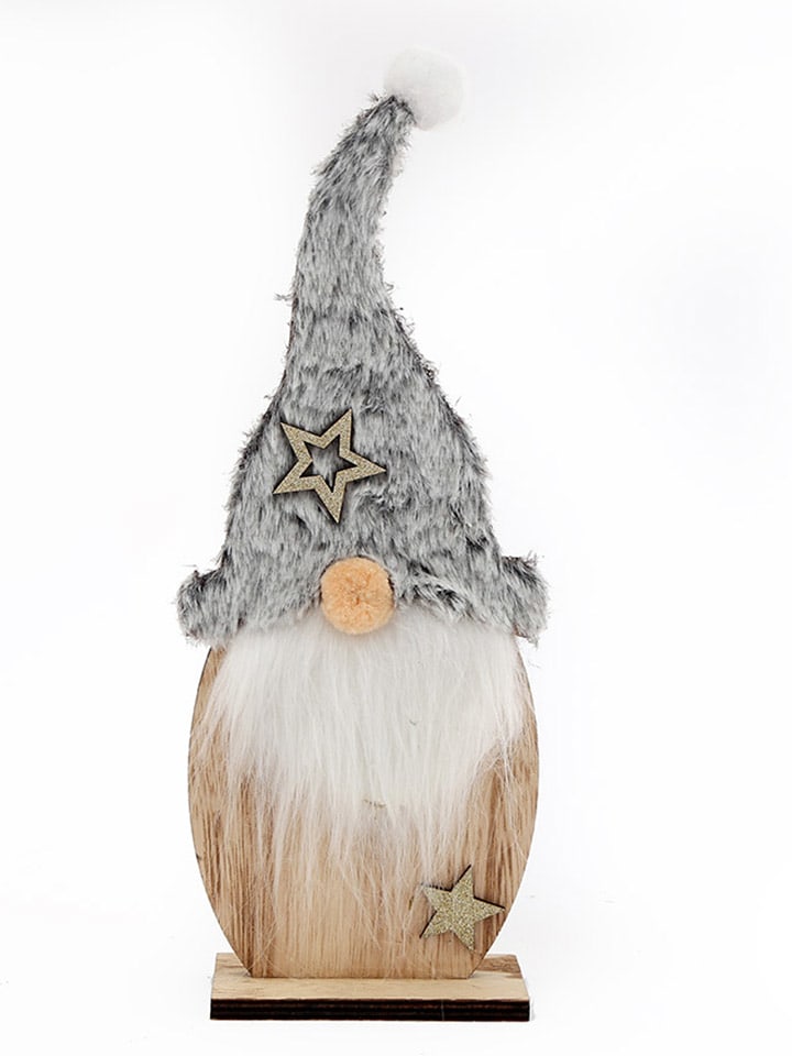 SiL Interiors Dekofigur ''Santa'' in Hellbraun/ Grau -  (B)11,5 x (H)30 x (T)4 cm günstig kaufen onesize