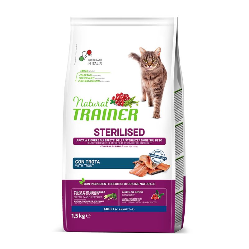 Natural Trainer Cat Sterilised mit Forelle