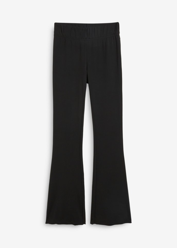Ausgestellte Thermo-Leggins mit High-Waist-Rundumgummibund