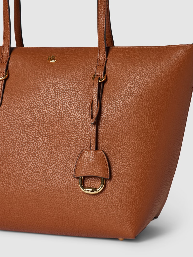 Tote Bag in Leder-Optik Modell 'KEATON' in cognac