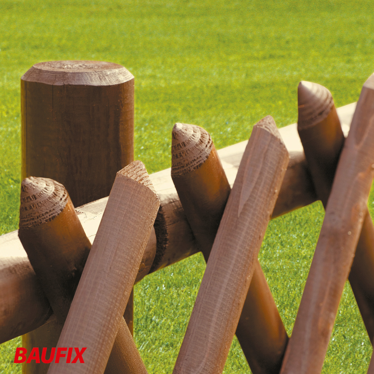Baufix Zaun & Gartenlasur dunkelbraun seidenglänzend, 5 Liter, Holzlasur