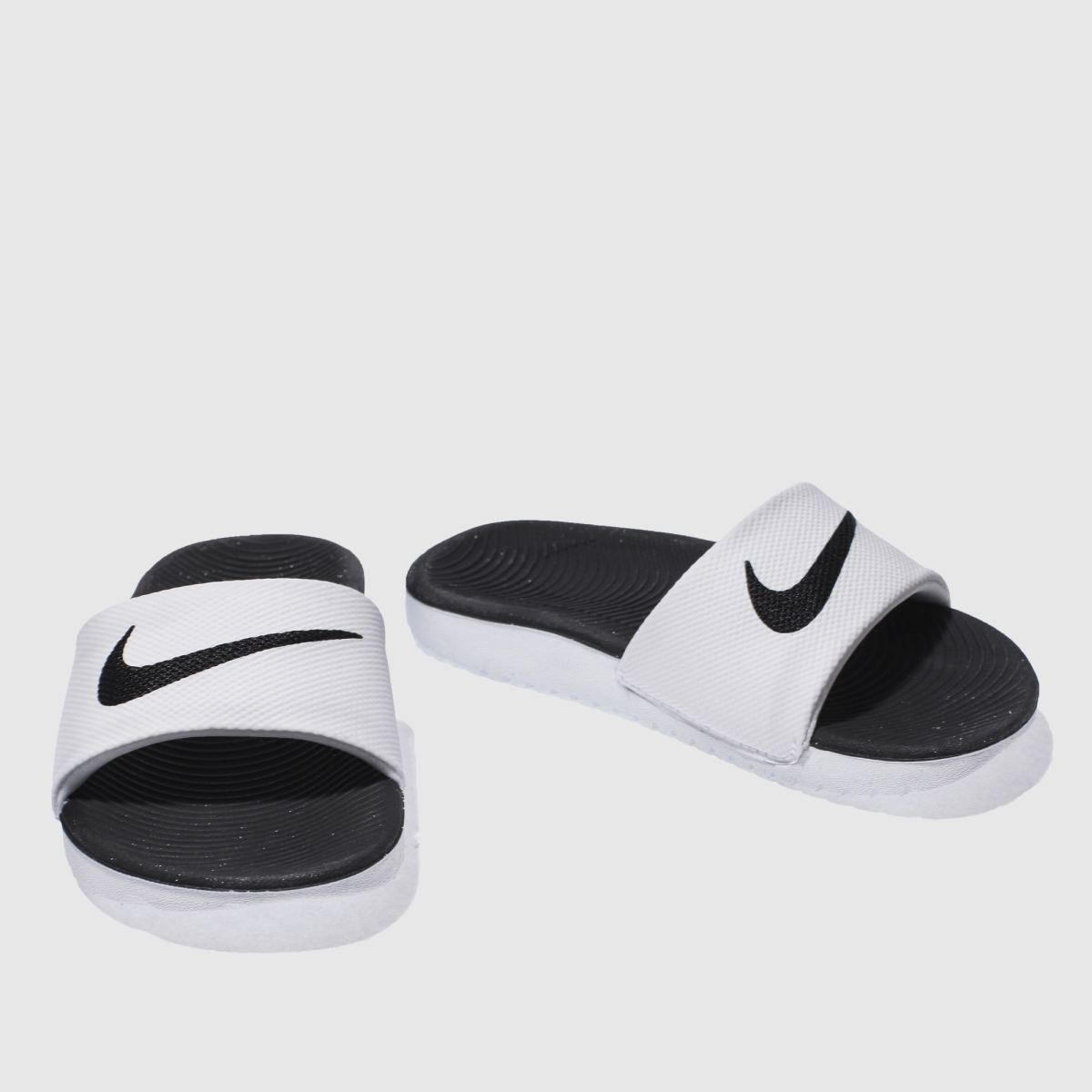 Nike vita och svarta Kawa Junior sandaler