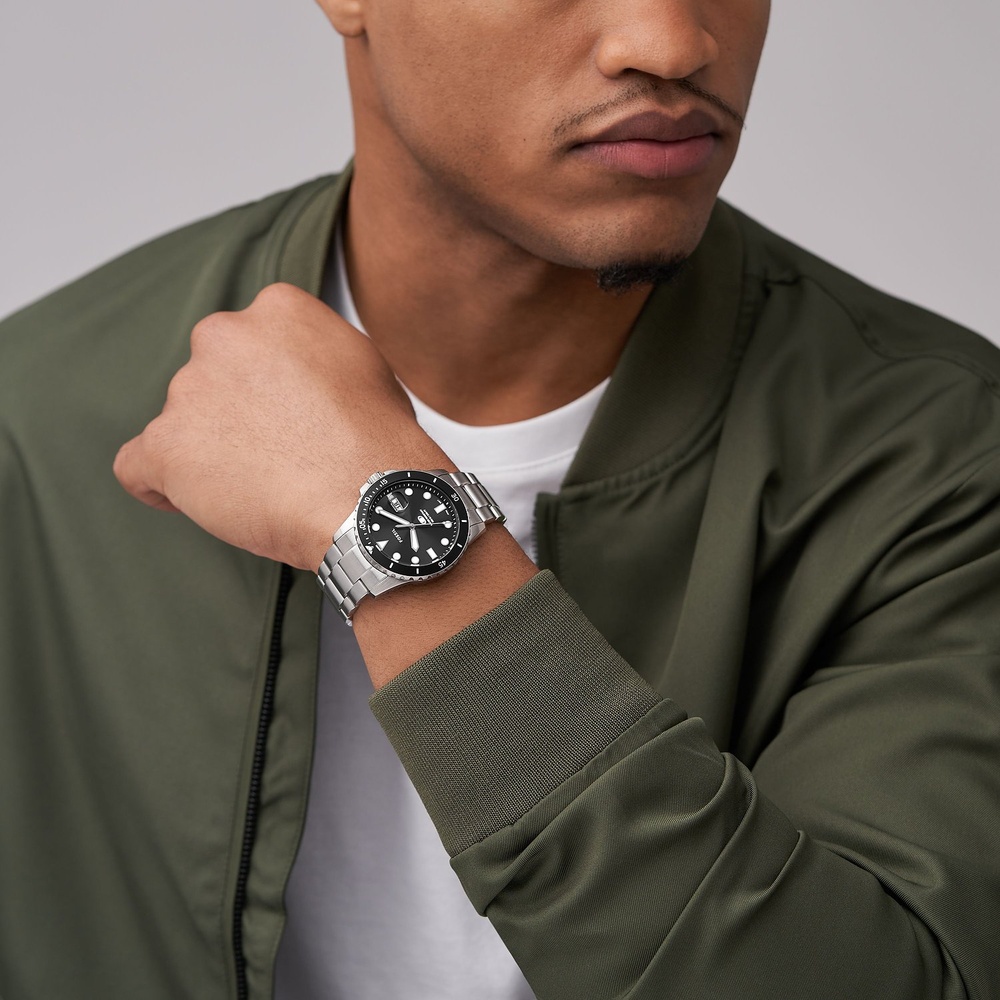 Fossil Montre pour hommes Acier inoxydable Montre