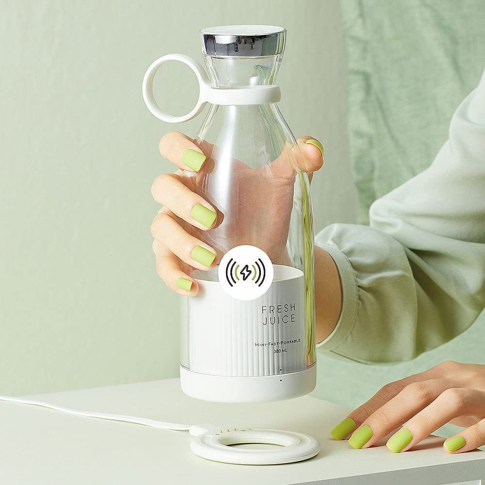 Aoucheni Smoothie-Maker Blender Smoothie Makers,350ml mit USB-Ladegerät