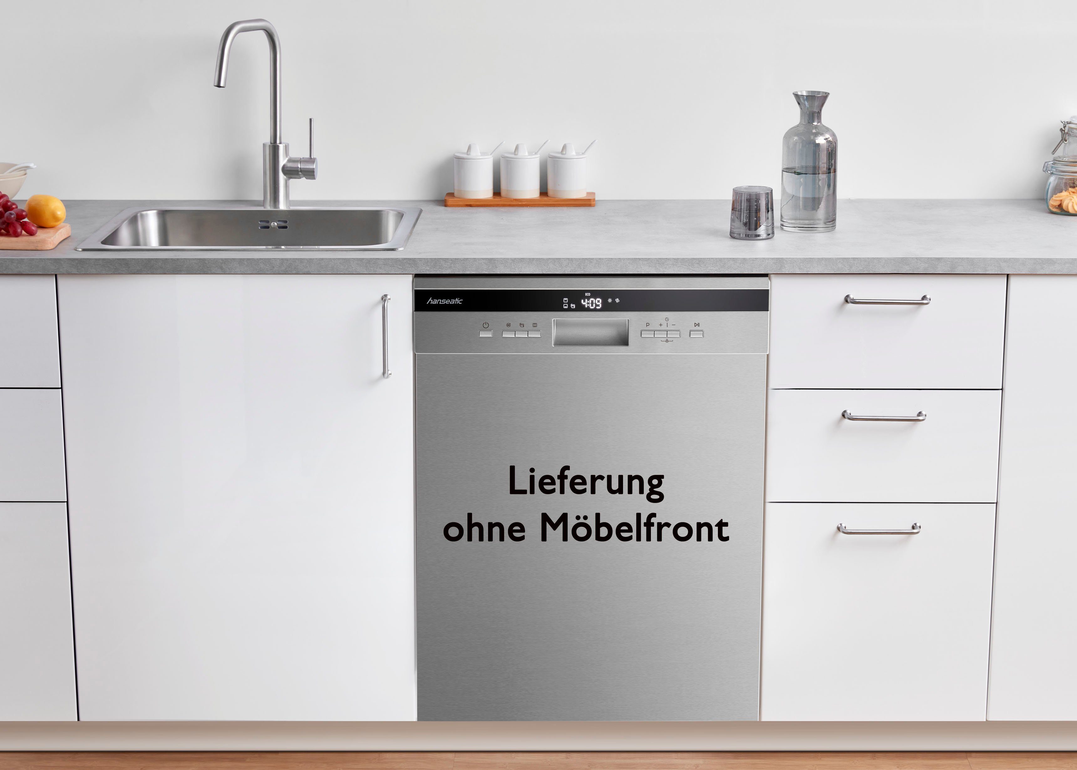 Hanseatic Unterbaugeschirrspüler, HGU6082B14U7735ES, 14 Maßgedecke