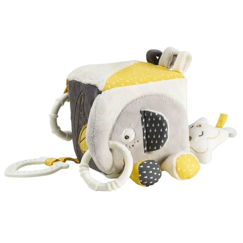 Cube d'activités Bébé et Babyfan de taille 9x9cm