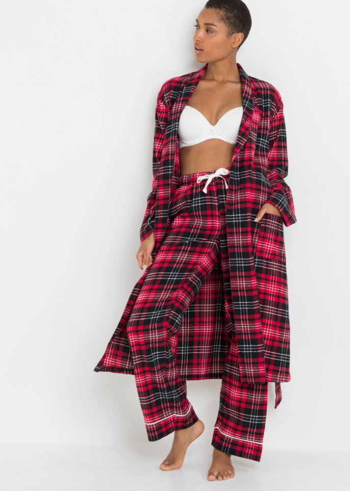 Gewebte Pyjamahose aus Flanell