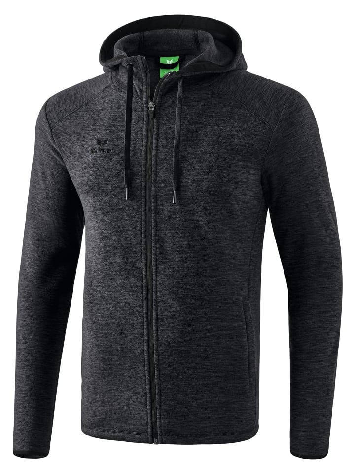 erima Fleecejacke in schwarz melange günstig kaufen