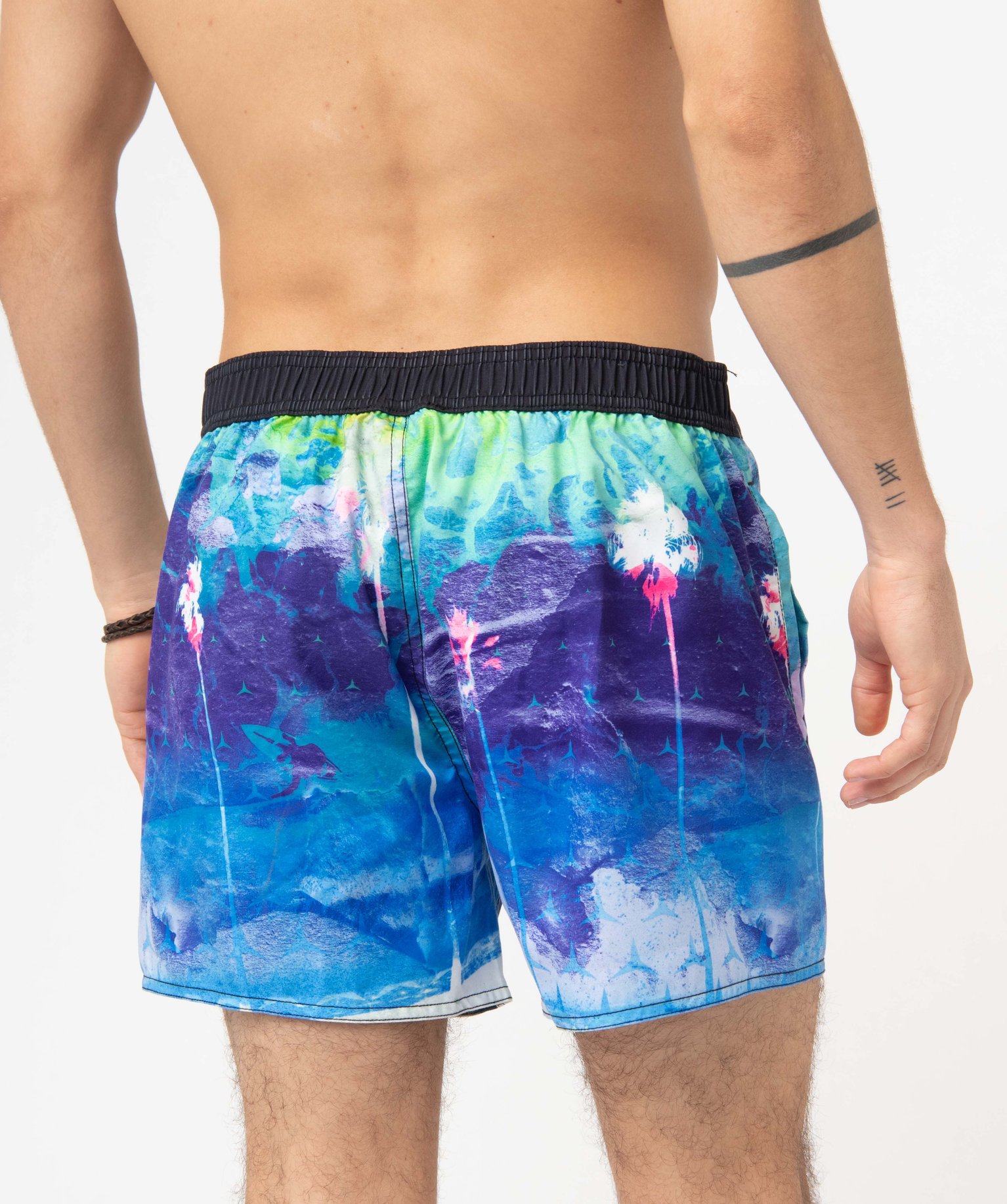 Short de bain homme détails fluo - Freegun imprime | GEMO