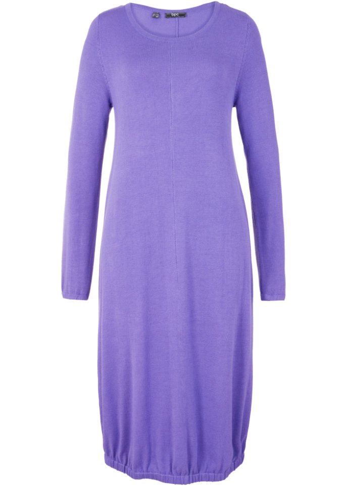 Feinstrickkleid in O-Silhouette, knieumspielend