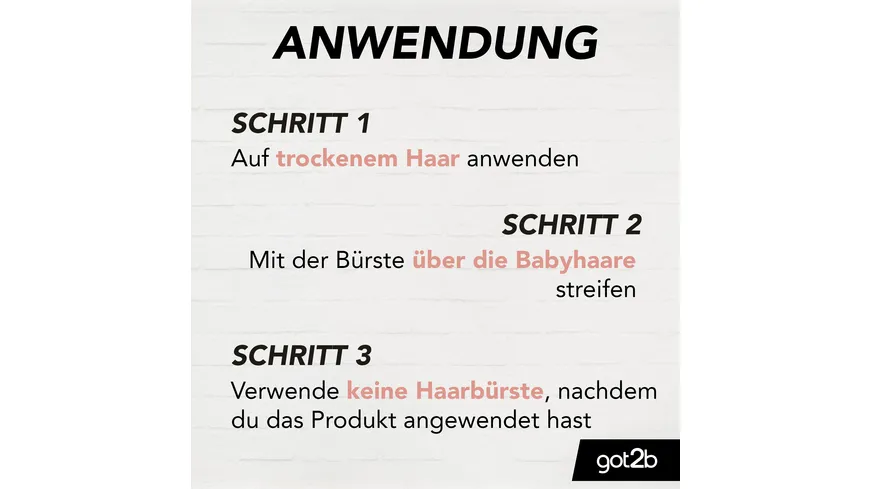 GOT2B Babyhaar Bändiger Bye Bye Babyhaar 16 ml