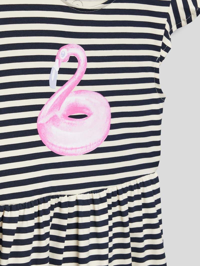 Kleid mit Motiv-Print Modell 'ZYLINE' in blau