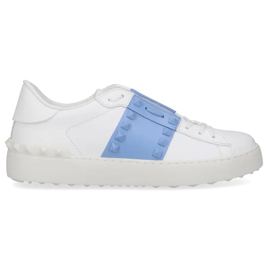 Valentino Garavani - Sneaker low ROCKSTUD UNTITLED Kalbsleder - weiß