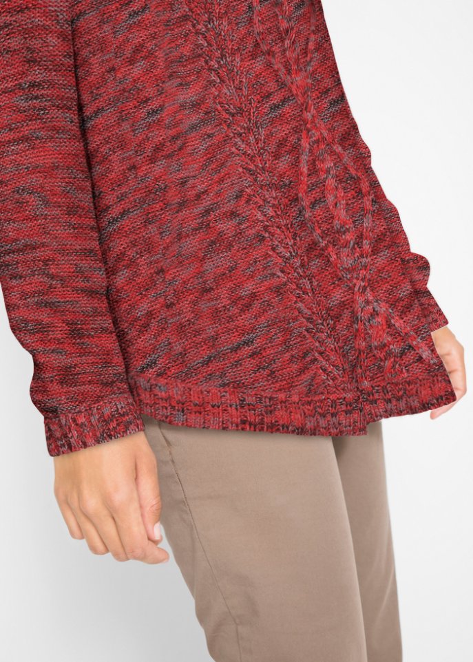 Poncho-Pullover, Langarm