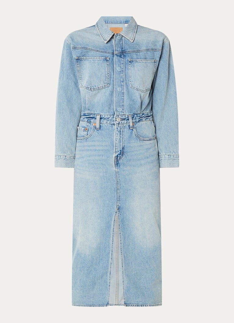 Vestido camisero midi de mezclilla Levi's con bolsillos en el pecho
