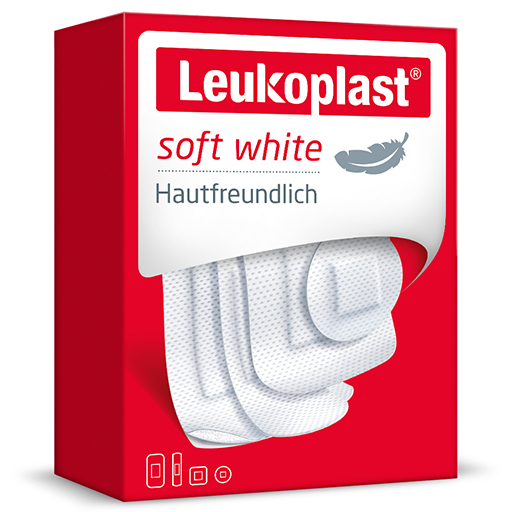 LEUKOPLAST soft white Str.19x72/D.25/38x72/38x38mm  30 St  Pflaster