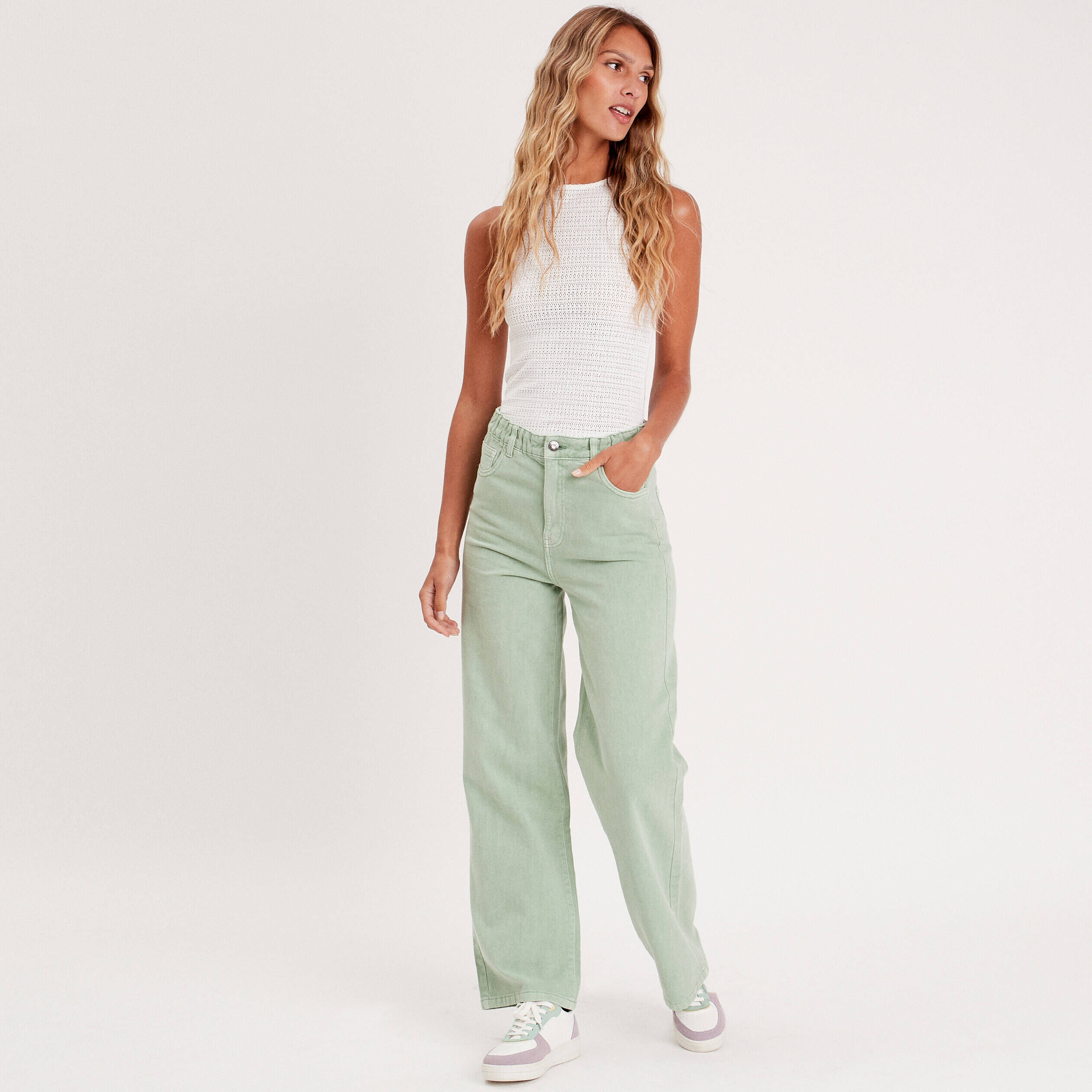 Débardeur crochet ecru femme | Cache Cache