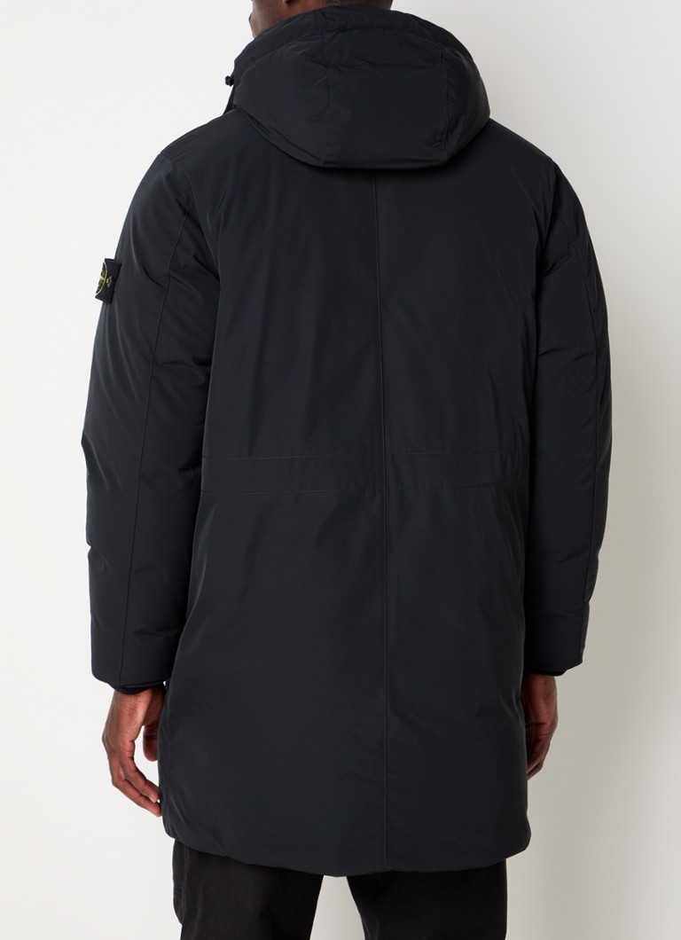 Stone Island 81157 καπιτονέ παρκά με γέμιση από πούπουλα και αφαιρούμενη κουκούλα