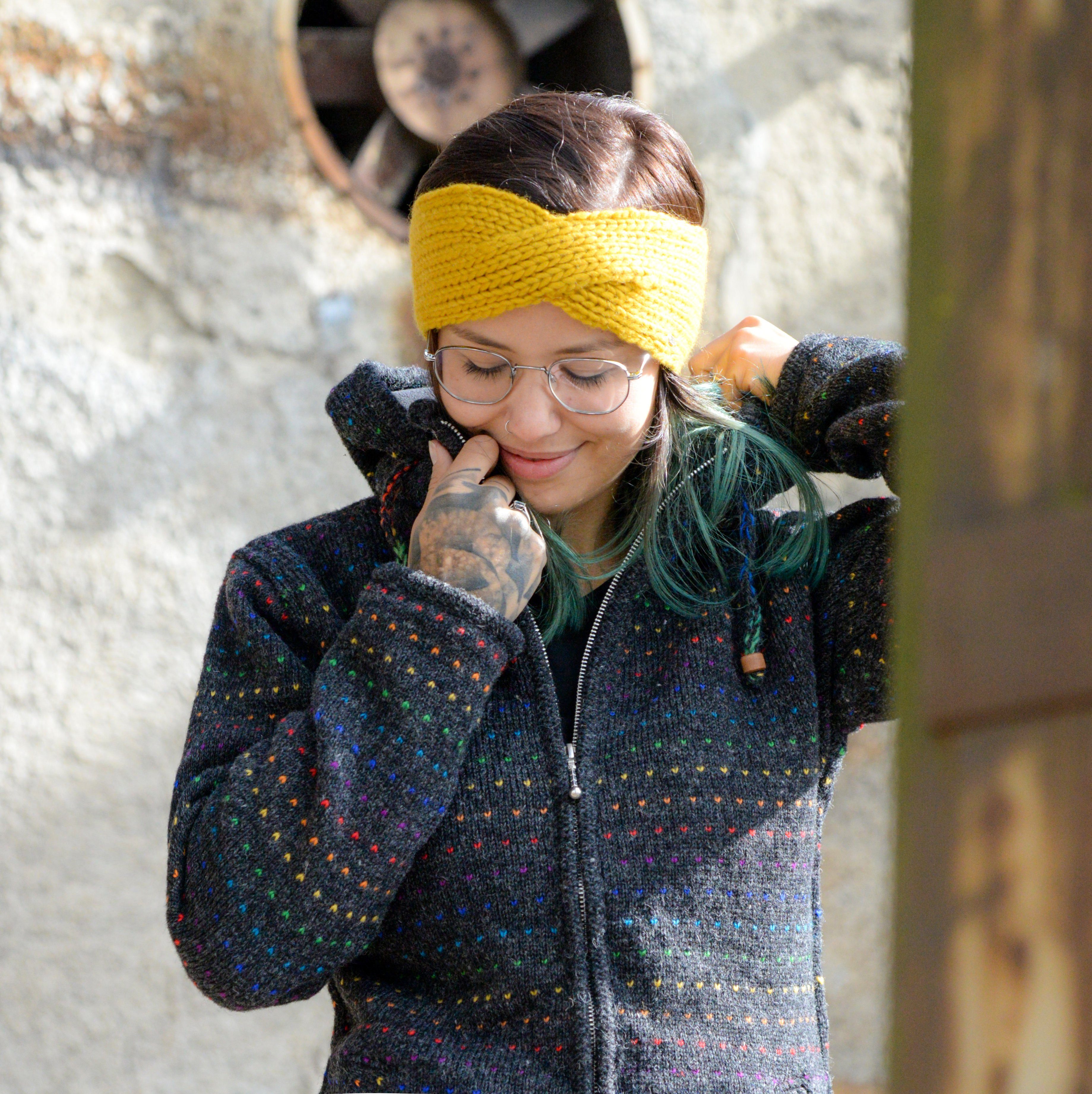 McRon Stirnband Modell Sarala im Twist, mit Fleece gefüttert