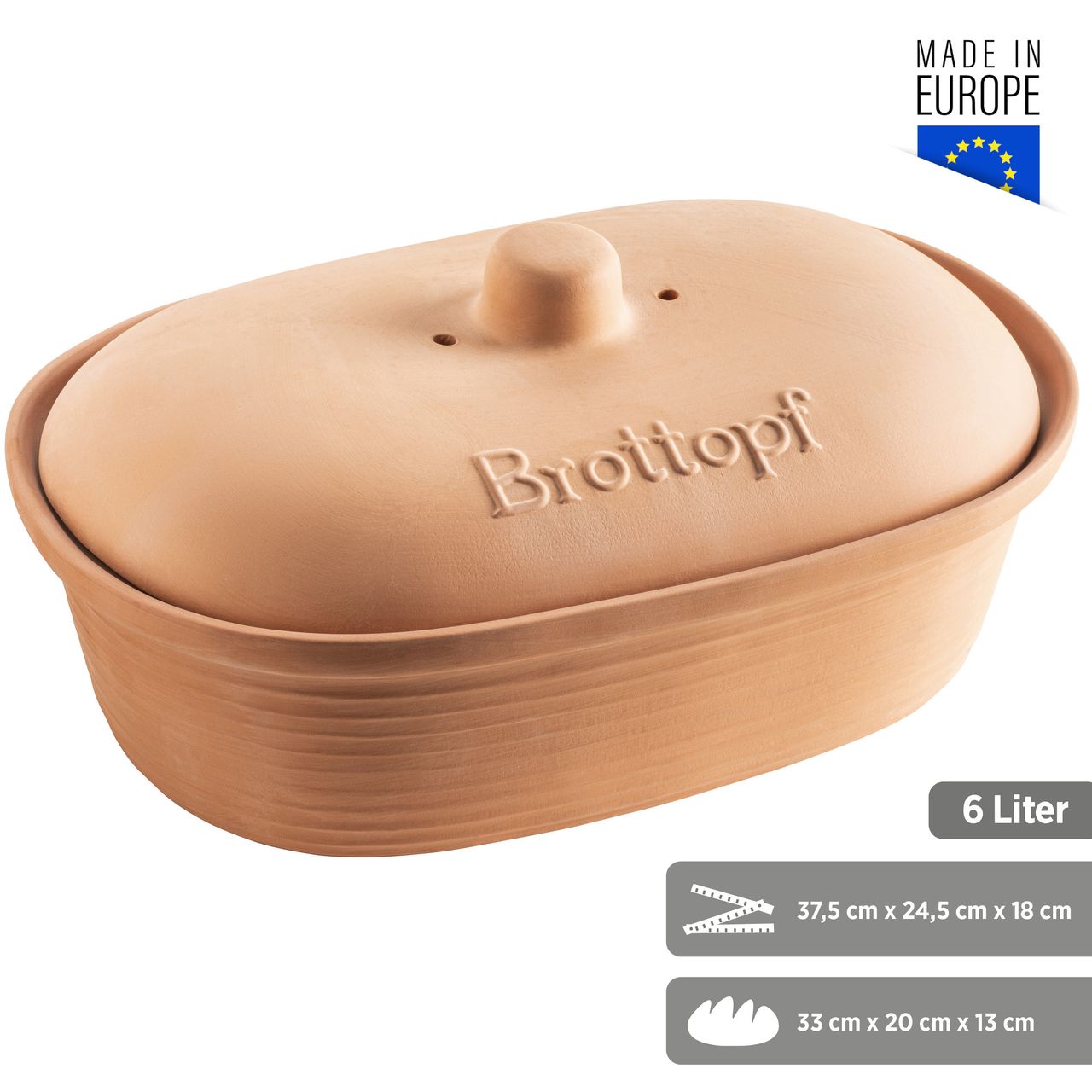 Mäser Brottopf oval mit Deckel