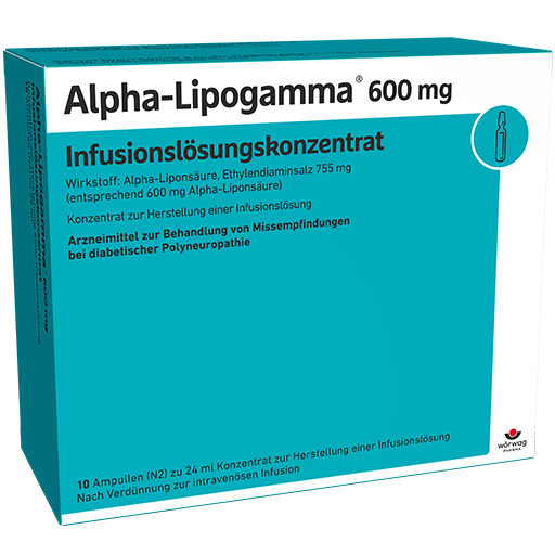 ALPHA-LIPOGAMMA 600 mg Infusionslsg.-Konzentrat  10X24 ml  Infusions-Lösungskonzentrat