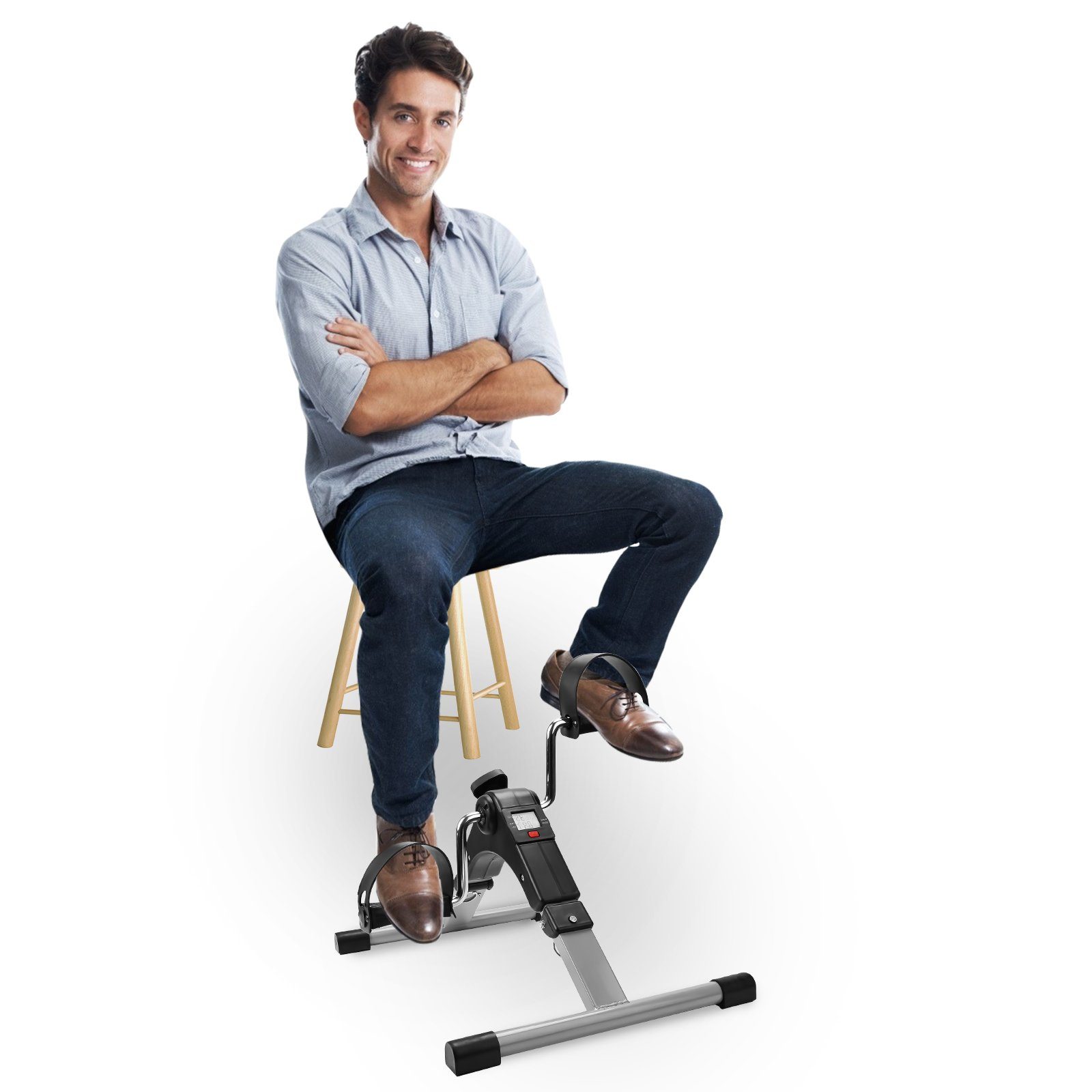 Gimisgu Heimtrainer Mini Heimtrainer Up-Down-Stepper, mit Einstellbarer Magnetwiderstand