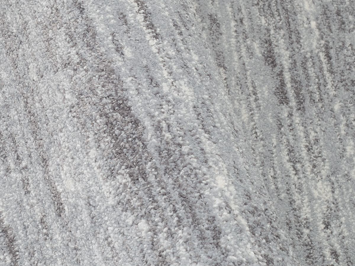 Webteppich Melange Uni Grau 160 x 230 cm