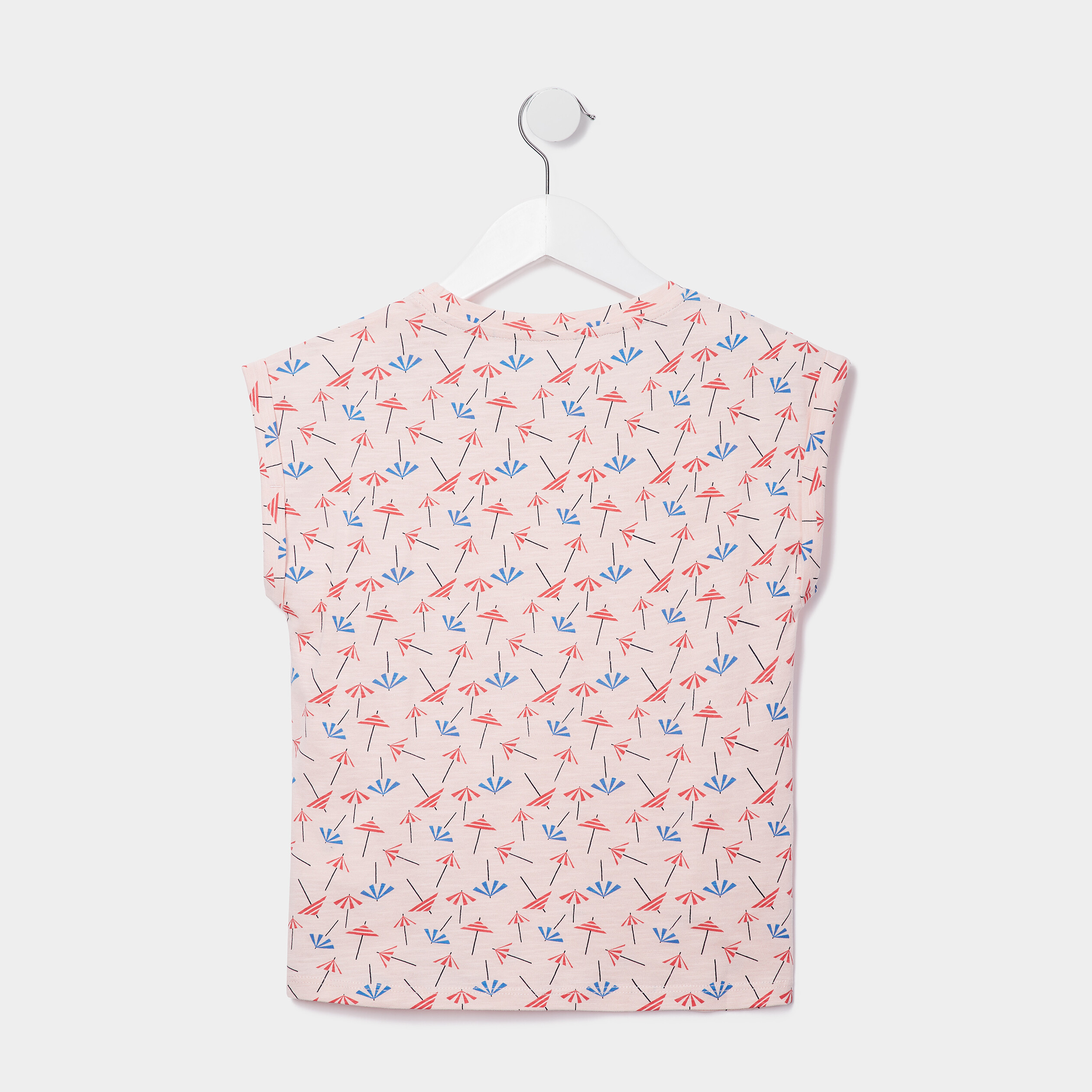 T-shirt fluide manches courtes rose clair fille | La Halle