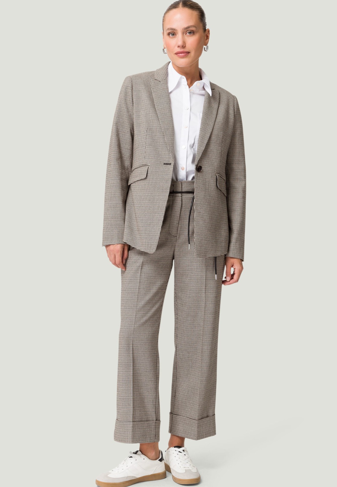 Stoffhose mit Aufschlag