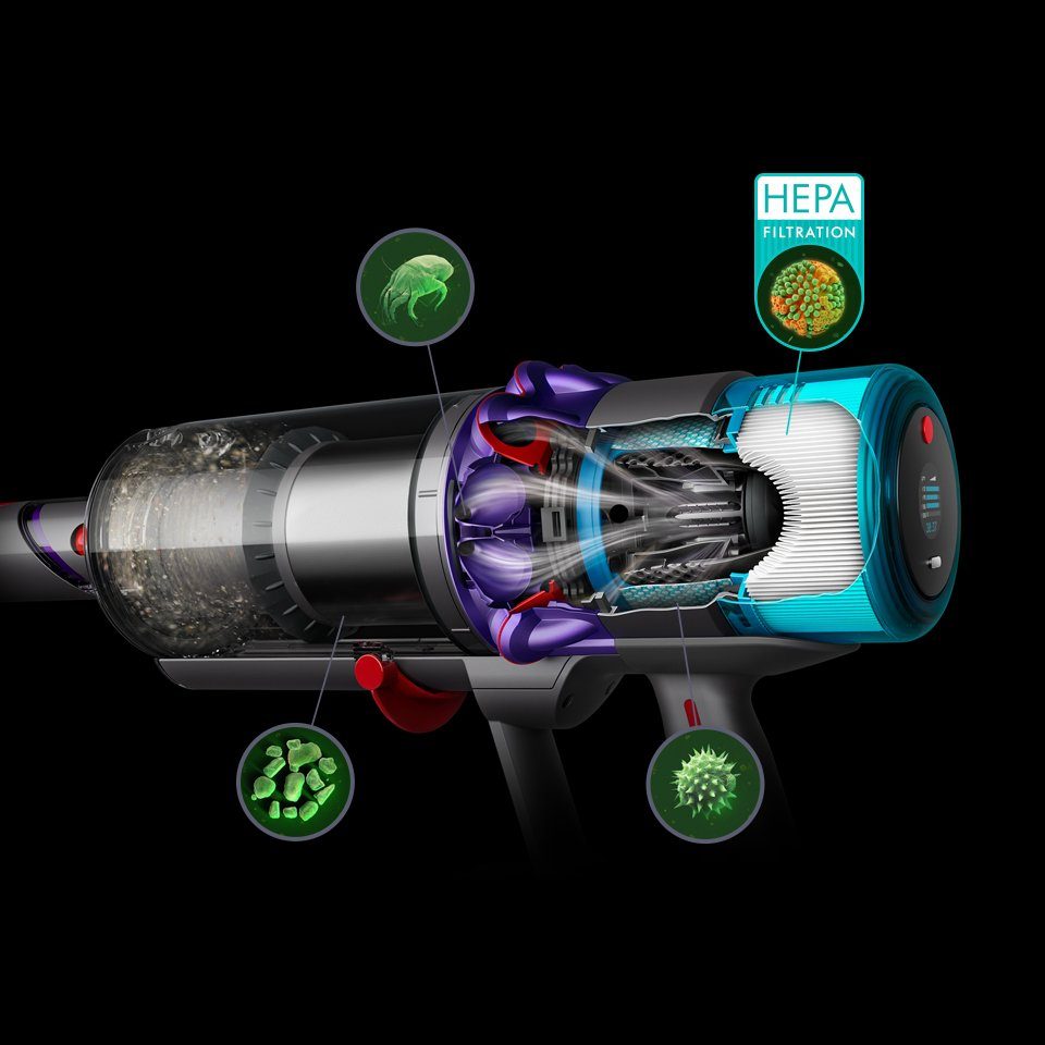 DYSON Akku-Hand-und Stielstaubsauger Dyson V15™ Detect Total Clean, 660 W