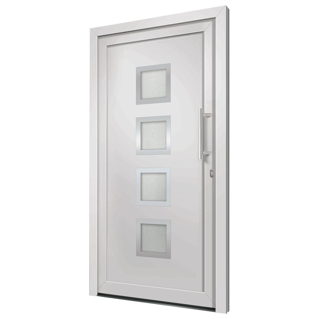 vidaXL Haustür Haustür Weiß 108x208 cm (1-St)