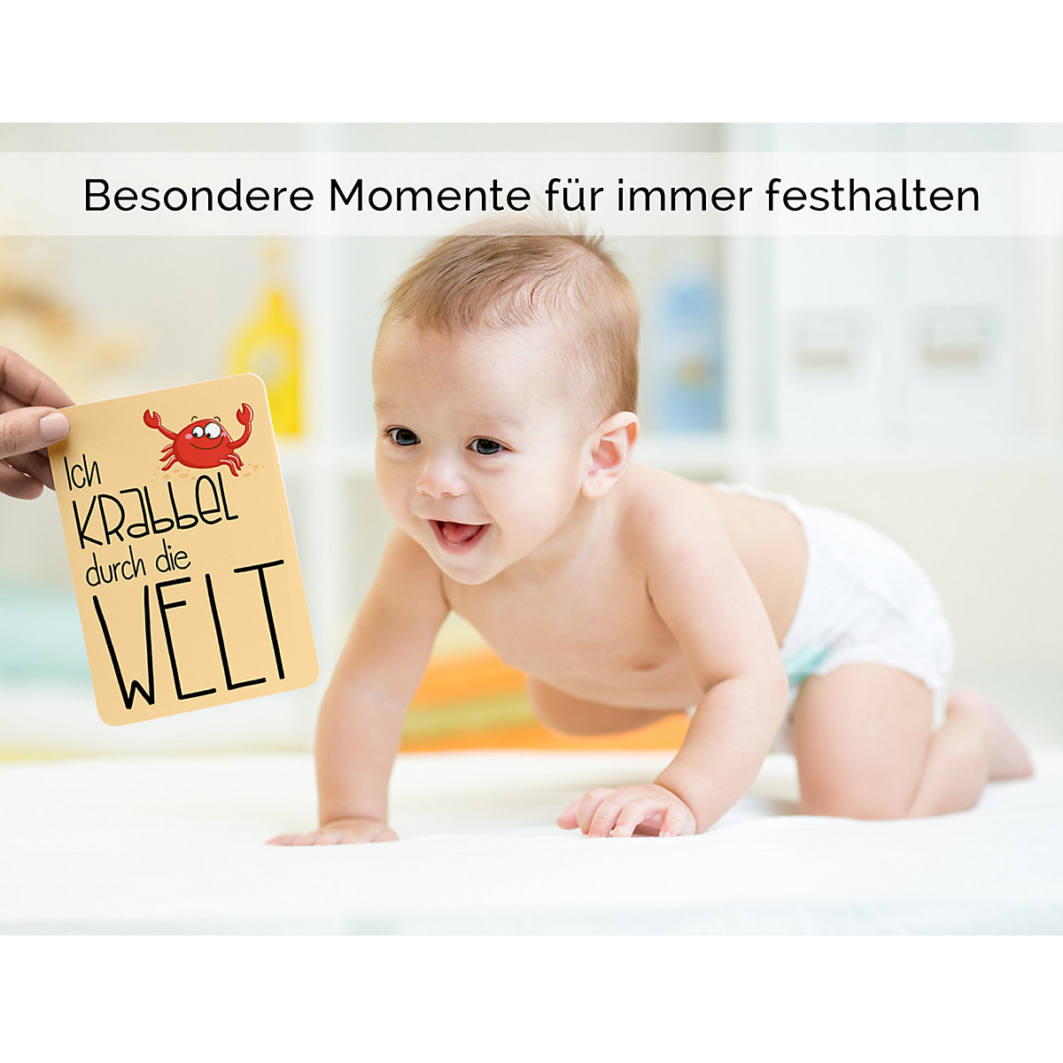 Baby Meilensteinkarten - 40 Karten I Geschenk zur Babyparty, Geburt und Taufe I Motive für Junge oder Mädchen