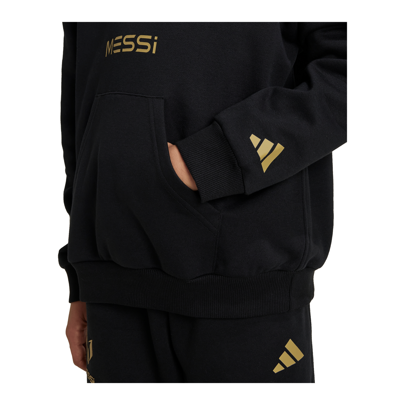 adidas Messi HD Y Hoody Kids Schwarz