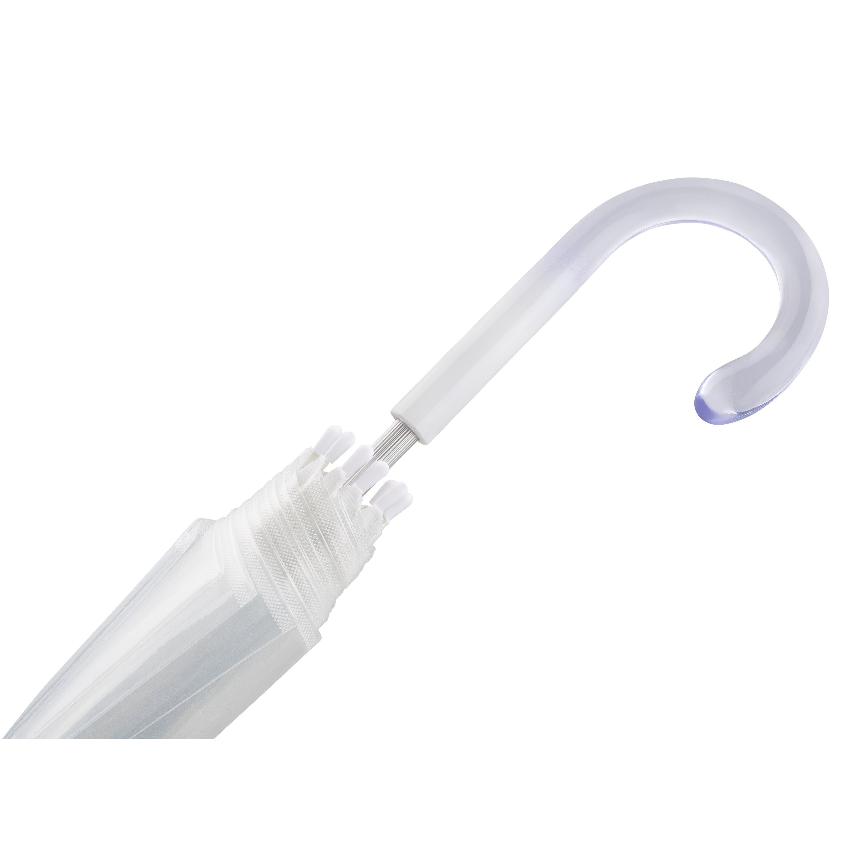 von Lilienfeld Stockregenschirm Melina Glockenschirm Transparent Durchsichtig Hochzeitsschirm, 100 % Polyethylen (KEIN PVC)