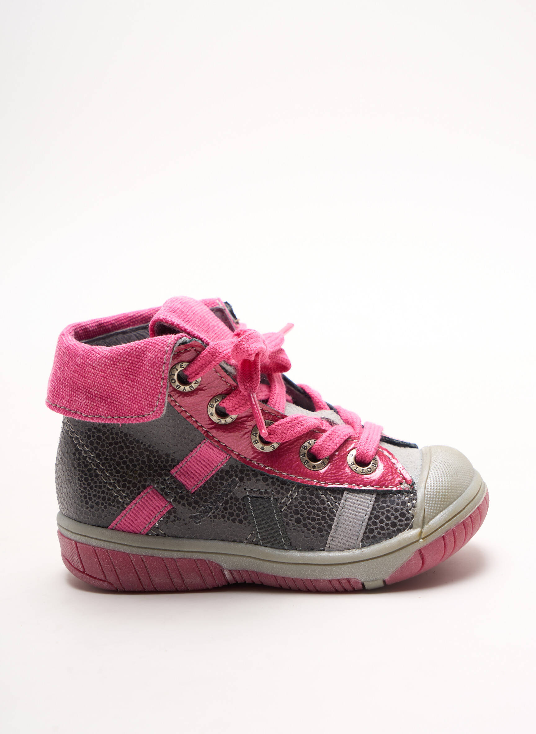 Babybotte Baskets Fille couleur rose