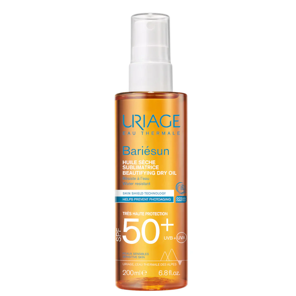 BARIESUN Dry Oil SPF50+ - Høybeskyttende sololje for kroppen, solbeskyttelse for håret