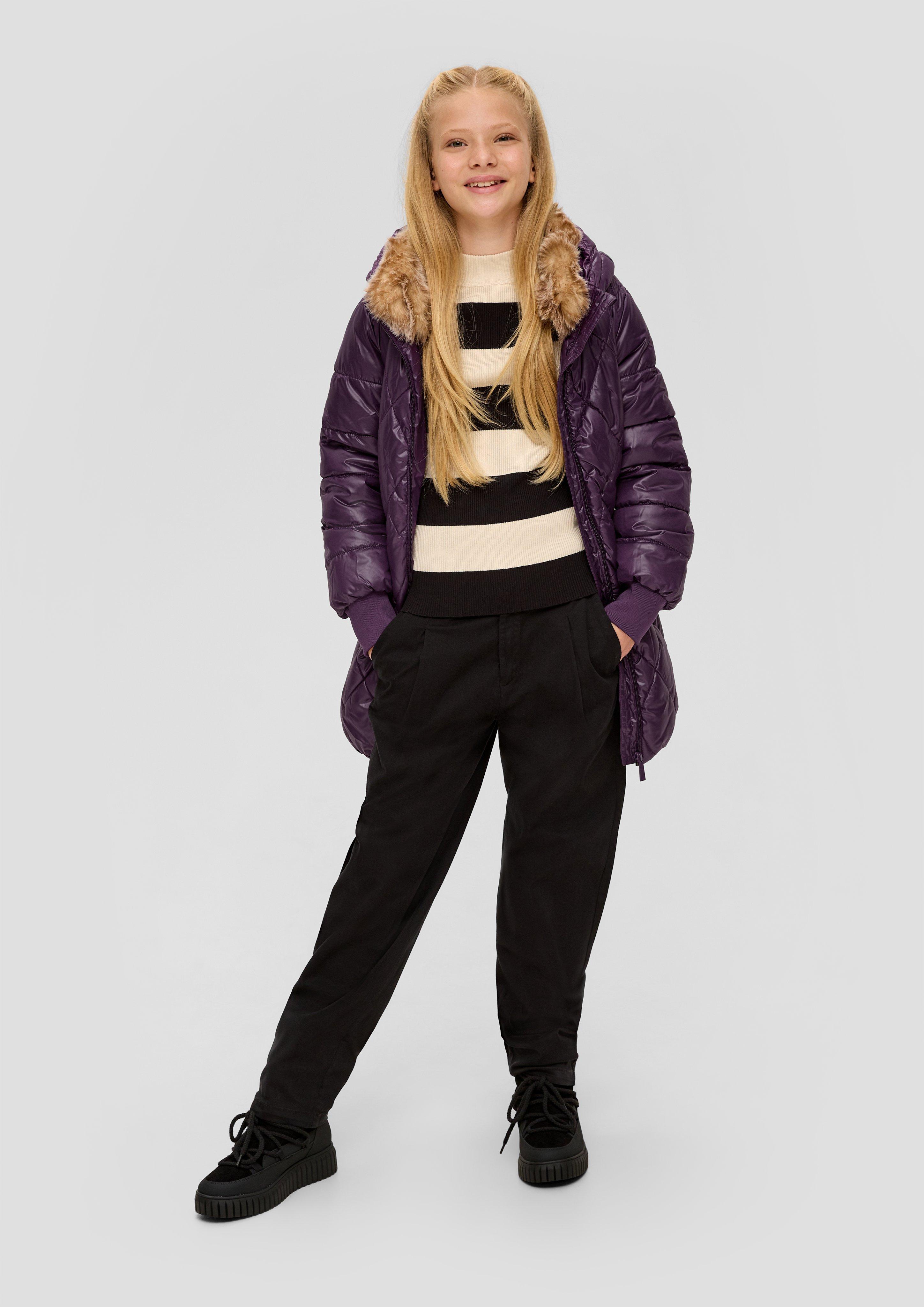 Steppjacke mit Textilgürtel  2131918-4836