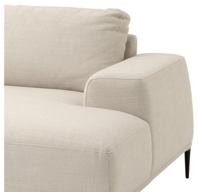 Casa Padrino Loungesofa Luxus Lounge Sofa Naturfarbig 285 x 164 x H. 80 cm - Luxus Kollektion