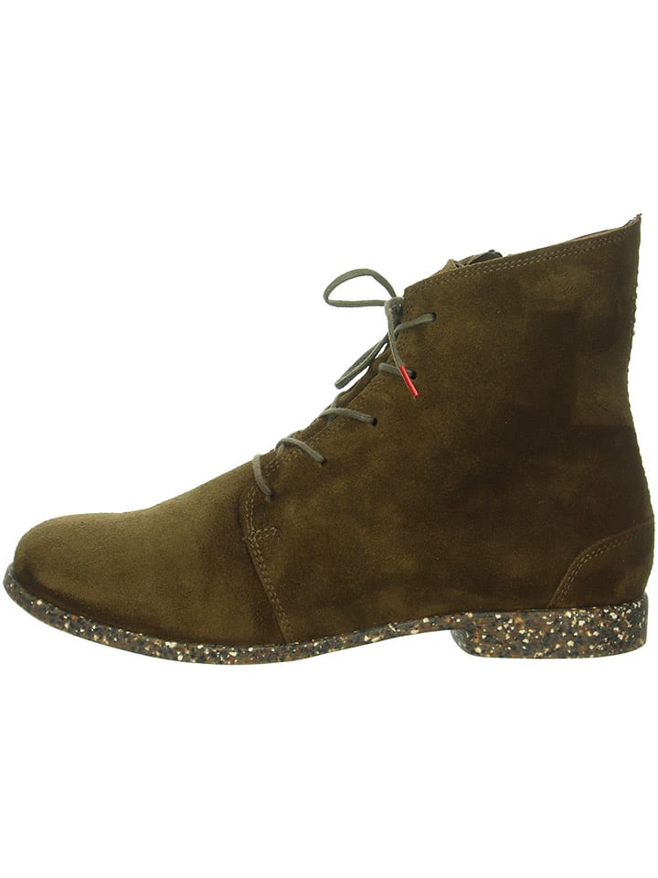 Think! Leder-Boots in Khaki günstig kaufen