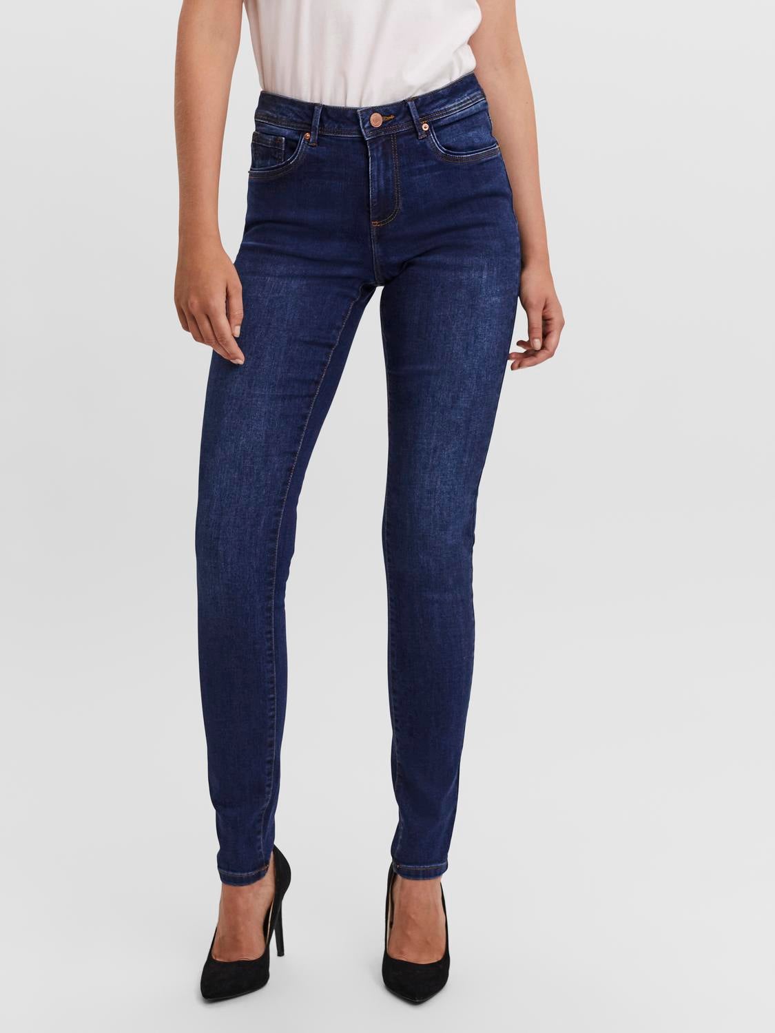 VMTANYA Mid Rise Skinny Fit Jeans