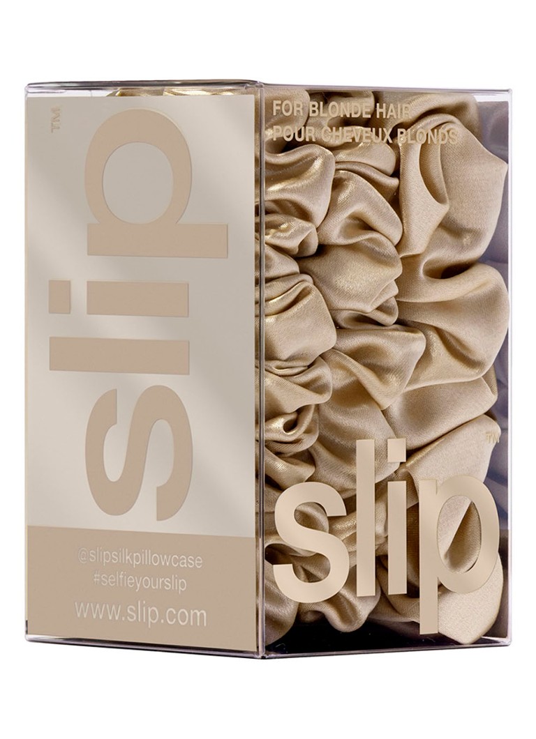 Slip Back To Basics Pure Silk Scrunchies Set - silk hair tie set of 3