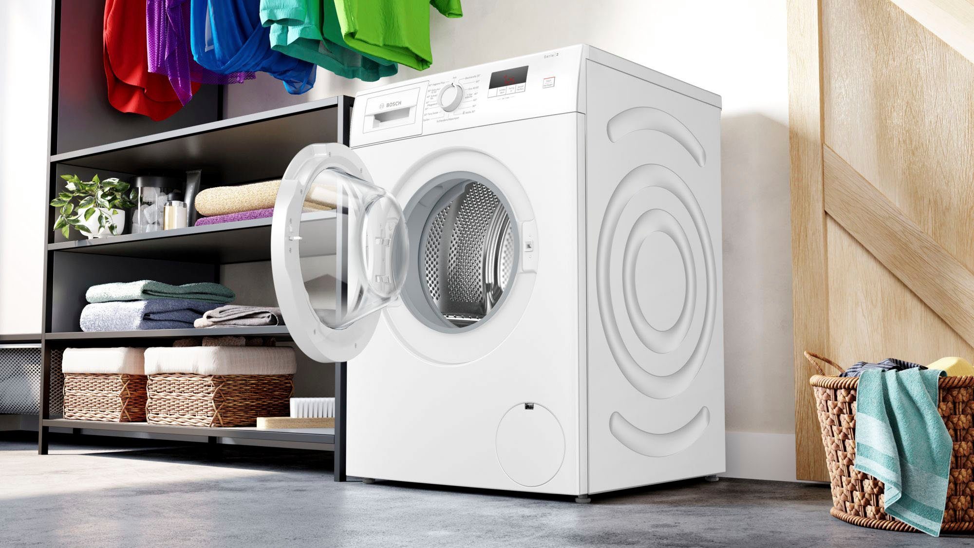 BOSCH Waschmaschine Serie 2 WAJ24061, 7 kg, 1200 U/min