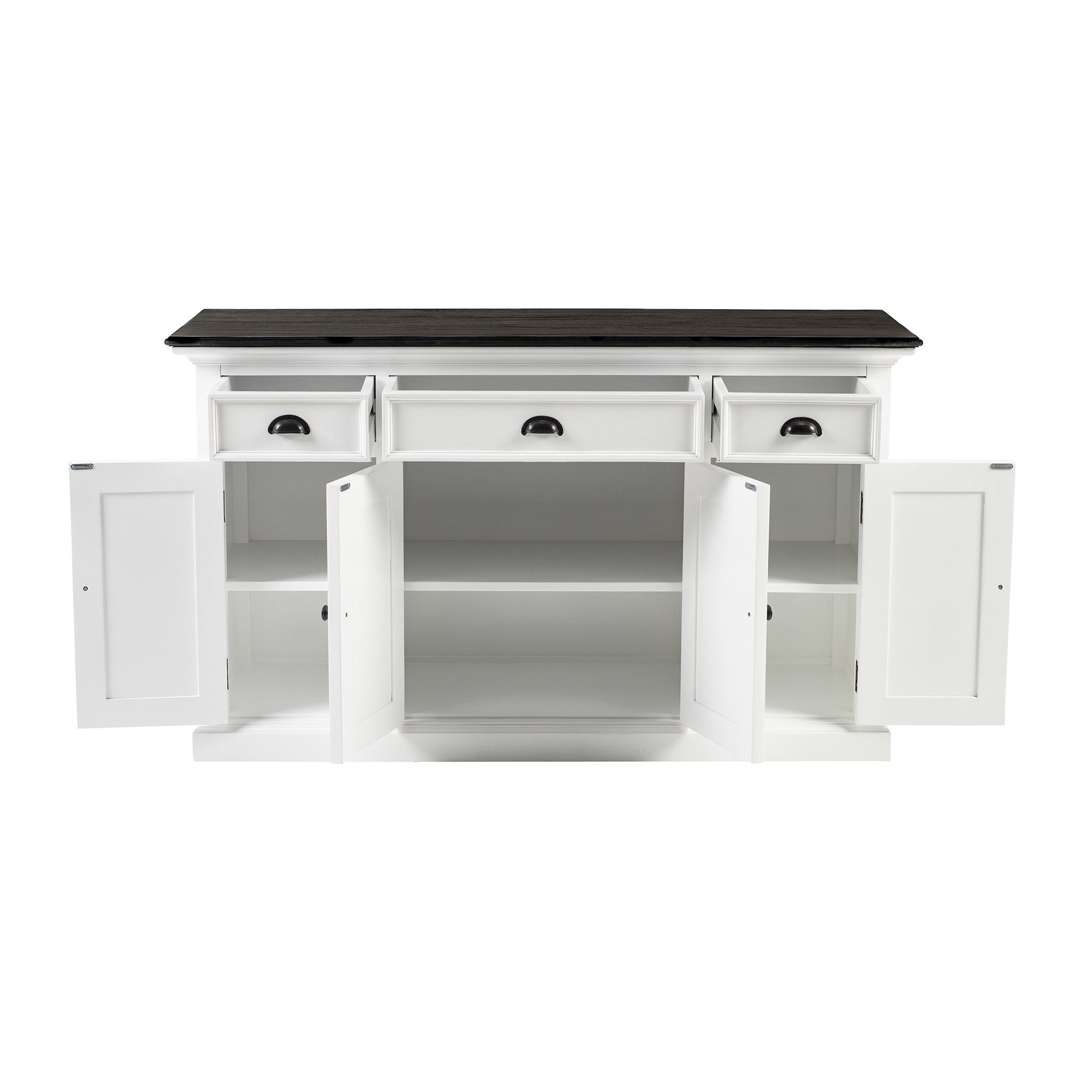 Novasolo Buffet Halifax Contrast Buffetschrank mit 4 Türen und 3 Schubladen