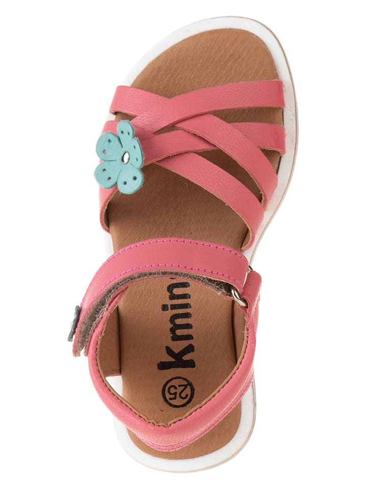 kmins Leder-Sandalen in Rosa günstig kaufen